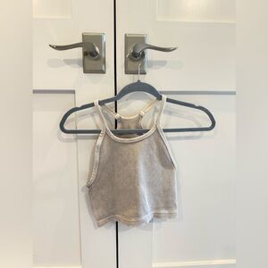 Free People Ribbed Tank Top - Cream